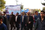 حضور مدیر کل و جمعی از کارکنان دامپزشکی خراسان شمالی در راهپیمایی 13 آبان