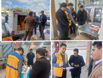 بازدید مشترک نظارت بهداشتی دامپزشکی شهرستان نرماشیر از مراکز عرضه فرآورده های پروتیینی در آستانه شب یلدا